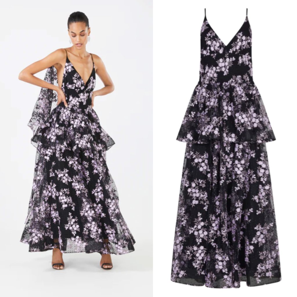 Nwt Bcbgmaxazria Bcbg Rosana Peplum Gown Maxi Dress Black Size Xxs Aaq60099